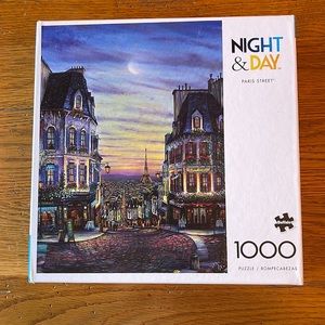 Buffalo Games 1,000 piece puzzle Night & Day Paris Street